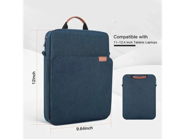 Alt view image 4 of 7 - 9-11 Inch Tablet Shoulder Bag Carrying Case for 11" iPad Pro M4/ iPad Air 11" M3 M2 2025 2024, iPad A16 11" 2025, New Amazon Fire Max 11/10.1" Fire HD 10 Plus, Vertical Laptop Sleeve Handbag