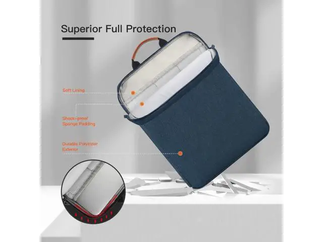 Alt view image 7 of 7 - 9-11 Inch Tablet Shoulder Bag Carrying Case for 11" iPad Pro M4/ iPad Air 11" M3 M2 2025 2024, iPad A16 11" 2025, New Amazon Fire Max 11/10.1" Fire HD 10 Plus, Vertical Laptop Sleeve Handbag