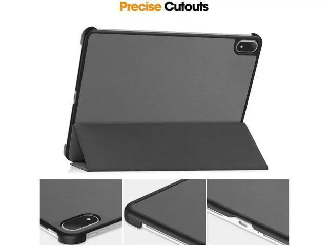 Alt view image 7 of 7 - Case for Oppo Pad 4 Pro / OnePlus Pad 2 Pro / OnePlus Pad 3 13.2 inch 2025, Tri fold Slim Hard Shell Smart Protective Cover with Multi-Angle Stand, Auto Sleep/Wake, Stylus Pen Grey