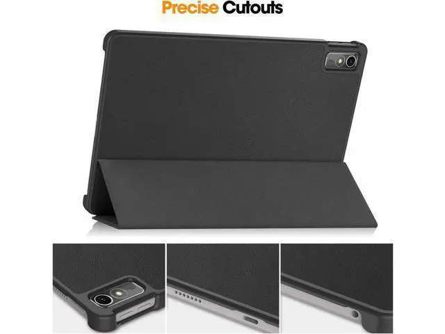 Alt view image 4 of 7 - Case for Lenovo Tab M10 5G 10.6 Inch 2023 TB-360ZU TB-360XU, Tri fold Slim Lightweight Hard Shell Smart Protective Cover with Multi-Angle Stand, Universal Stylus Pen