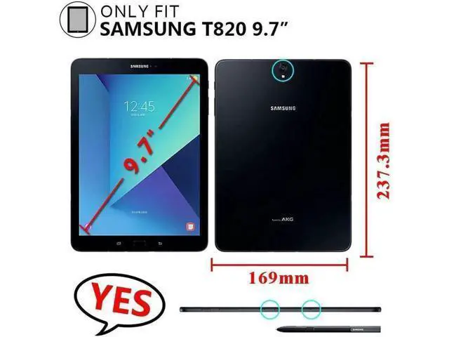 Alt view image 5 of 7 - Galaxy Tab S3 9.7 Case Heavy Duty Shockproof Rugged Protective Silicon Armor Cover With Hand Grip Shoulder Strap, Rotating Stand For Kids Girls Samsung SM-T820 T825 9.7 inch Tablet