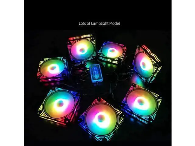 Alt view image 5 of 7 - Billow 120mm Adjust RGB Computer Case PC Cooling Fan RGB Quiet with IR Remote New Computer Cooler RGB CPU Case Fan Three in One (3 Pcs with Standard Controller Kits)