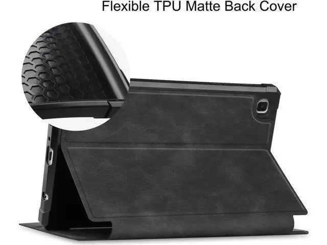 Alt view image 5 of 7 - PU Leather Case for Samsung Galaxy Tab A7 Lite 2021 8.7 inch 2021 Model SM-T225 SM-T220 Slim Folding Stand Cover, Multi-Viewing Angles, Soft TPU Back Cover