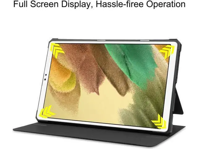 Alt view image 6 of 7 - PU Leather Case for Samsung Galaxy Tab A7 Lite 2021 8.7 inch 2021 Model SM-T225 SM-T220 Slim Folding Stand Cover, Multi-Viewing Angles, Soft TPU Back Cover