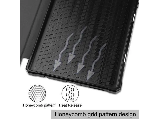 Alt view image 7 of 7 - PU Leather Case for Samsung Galaxy Tab A7 Lite 2021 8.7 inch 2021 Model SM-T225 SM-T220 Slim Folding Stand Cover, Multi-Viewing Angles, Soft TPU Back Cover