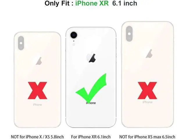 Alt view image 2 of 7 - iPhone XR Case with Wallet Full-Body Military Grade Protection Case with a Dual Layer Wallet designlot & Kickstand for iPhone XR 2018 Release for Girl Women Men