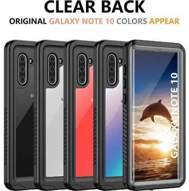 Alt view image 3 of 7 - Galaxy Note 10 Waterproof Case, Built in Screen Protector 360° Full Body Protective Shockproof Cover Dustproof IP68 Underwater Waterproof Case for Galaxy Note 10 6.3 inch