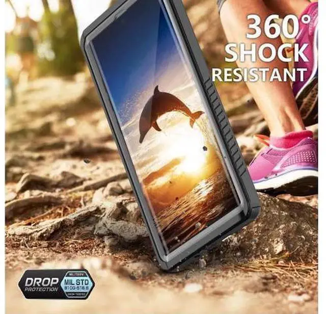 Alt view image 5 of 7 - Galaxy Note 10 Waterproof Case, Built in Screen Protector 360° Full Body Protective Shockproof Cover Dustproof IP68 Underwater Waterproof Case for Galaxy Note 10 6.3 inch