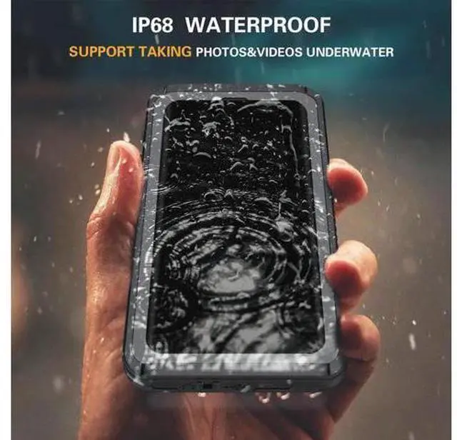 Alt view image 7 of 7 - Galaxy Note 10 Waterproof Case, Built in Screen Protector 360° Full Body Protective Shockproof Cover Dustproof IP68 Underwater Waterproof Case for Galaxy Note 10 6.3 inch