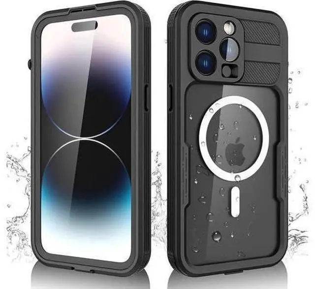 Main image of For iPhone 14 Pro Max Waterproof Case with Built-in Screen Protector Dustproof Shockproof Drop Proof Case, Rugged Full Body Underwater Protective Cover for iPhone 14 Pro Max 6.7 inch