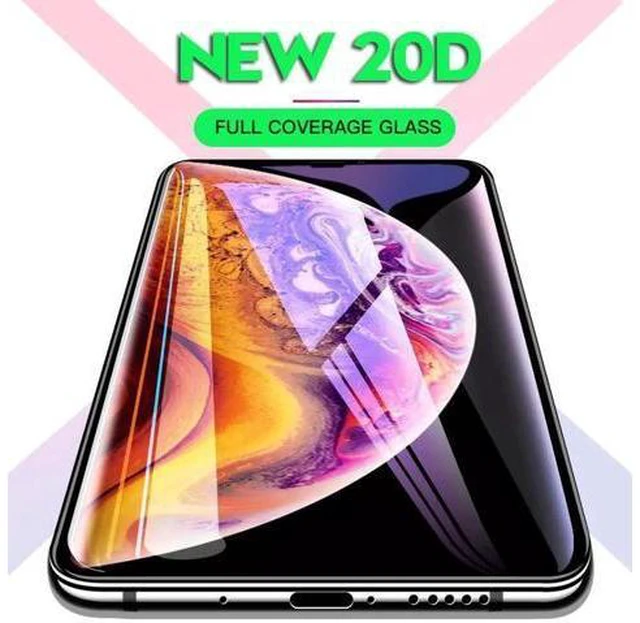 Alt view image 4 of 14 - 2PCS 20D Curved Edge Full Cover Tempered Glass Screen Protector For Apple iPhone 7 Plus Protection Film