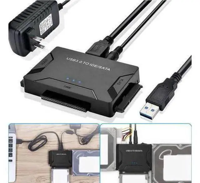 Main image of Aomoproing USB 3.0 to IDE & SATA Converter External Hard Drive Adapter Kit 2.5"/3.5" Cable
