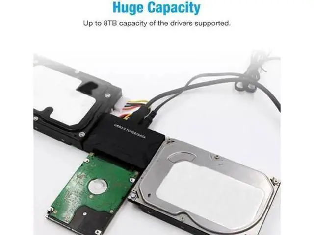 Alt view image 3 of 7 - Aomoproing USB 3.0 to IDE & SATA Converter External Hard Drive Adapter Kit 2.5"/3.5" Cable