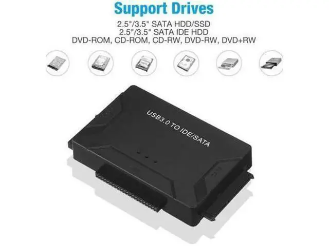 Alt view image 4 of 7 - Aomoproing USB 3.0 to IDE & SATA Converter External Hard Drive Adapter Kit 2.5"/3.5" Cable