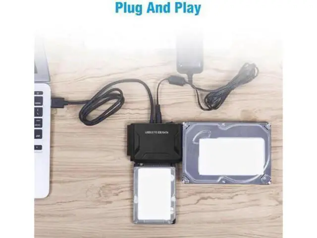 Alt view image 6 of 7 - Aomoproing USB 3.0 to IDE & SATA Converter External Hard Drive Adapter Kit 2.5"/3.5" Cable