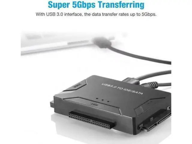 Alt view image 7 of 7 - Aomoproing USB 3.0 to IDE & SATA Converter External Hard Drive Adapter Kit 2.5"/3.5" Cable