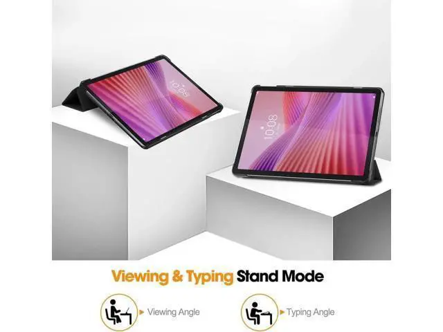 Alt view image 2 of 7 - Case for Lenovo Tab 10.1 inch 2025 Model TB311FU TB311XU, Slim Smart Cover Lightweight Hard Shell Protective Cover with Multi-Angle Stand, Universal Stylus Pen