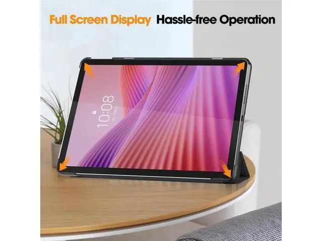 Alt view image 3 of 7 - Case for Lenovo Tab 10.1 inch 2025 Model TB311FU TB311XU, Slim Smart Cover Lightweight Hard Shell Protective Cover with Multi-Angle Stand, Universal Stylus Pen