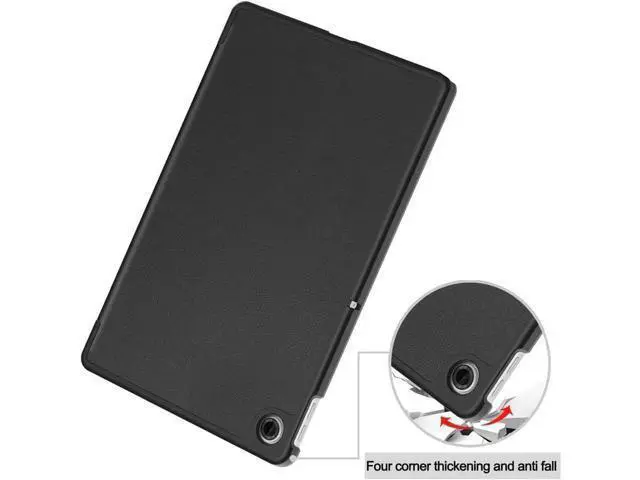 Alt view image 7 of 7 - Case for Lenovo Tab 10.1 inch 2025 Model TB311FU TB311XU, Slim Smart Cover Lightweight Hard Shell Protective Cover with Multi-Angle Stand, Universal Stylus Pen