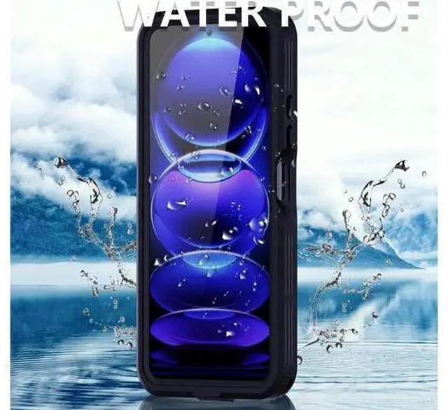Alt view image 7 of 7 - Waterproof Case for Xiaomi Redmi Note 12 5G, IP68 Waterproof 360 Degree Full Body Protection Protective Case Shockproof Heavy Duty Cover with Built-in Screen Protector