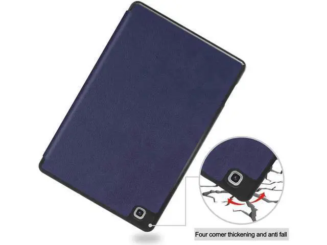 Alt view image 3 of 7 - Case for Galaxy Tab S6 Lite 10.4 inch PU Leather Smart Cover with Stand & Pen Holder for Samsung Galaxy Tab S6 Lite 10.4 2020 2022 SM-P610/P613/P615/P619