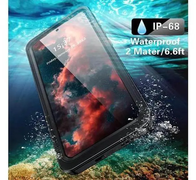 Alt view image 3 of 7 - Samsung Galaxy S21 FE Case Waterproof, 360° Full Body Protection with Built in Screen Protector Heavy Duty Shockproof IP68 Underwater Protective Phone Case for Samsung S21 FE 5G 6.4 inch 2022