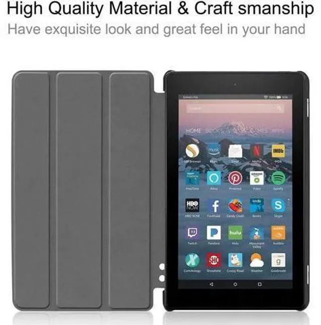 Alt view image 2 of 7 - Werleo Protective Case for Amazon All New Fire 7 2019 9th Generation 2019 Release - Light Weight Shock Proof Convertible Handle Stand Kids Cover for Fire 7 Tablet 9th Gen 2019 Release