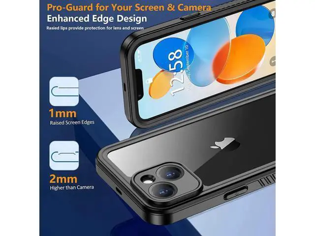 Alt view image 2 of 7 - For iPhone 14 Plus Case Waterproof, Shockproof Bumper Coverwith Built-in Screen Protector, Dustproof Anti-Scratch Anti-Stain Phone Case for iPhone 14 Plus 5G 6.7 inch