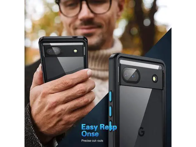 Alt view image 3 of 7 - Google Pixel 6A Waterproof Case, IP68 Waterproof Dustproof Shockproof Case Full Body Protection with Built-in Screen Protector Fully Sealed Underwater Clear Back Cover for Google Pixel 6A 5G