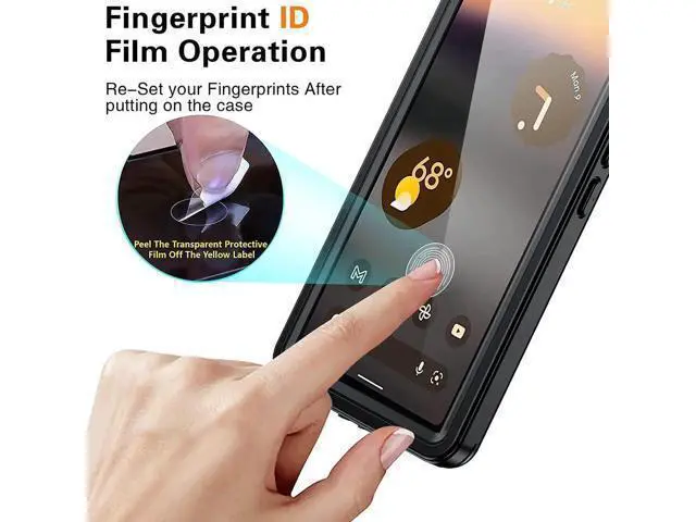 Alt view image 6 of 7 - Google Pixel 6A Waterproof Case, IP68 Waterproof Dustproof Shockproof Case Full Body Protection with Built-in Screen Protector Fully Sealed Underwater Clear Back Cover for Google Pixel 6A 5G