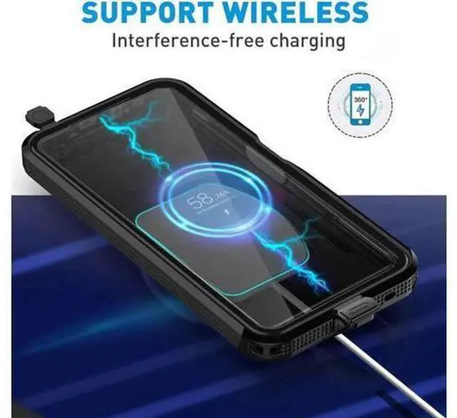 Alt view image 6 of 7 - Waterproof Case for Xiaomi Redmi Note 12 Pro 5G/POCO X5 Pro 5G, IP68 Waterproof 360 Degree Full Body Protection Protective Case Shockproof Heavy Duty Cover with Built-in Screen Protector
