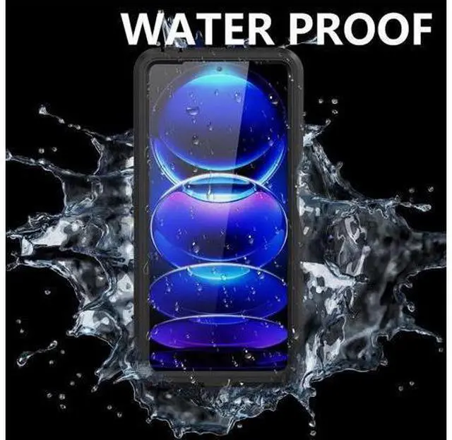Alt view image 7 of 7 - Waterproof Case for Xiaomi Redmi Note 12 Pro 5G/POCO X5 Pro 5G, IP68 Waterproof 360 Degree Full Body Protection Protective Case Shockproof Heavy Duty Cover with Built-in Screen Protector