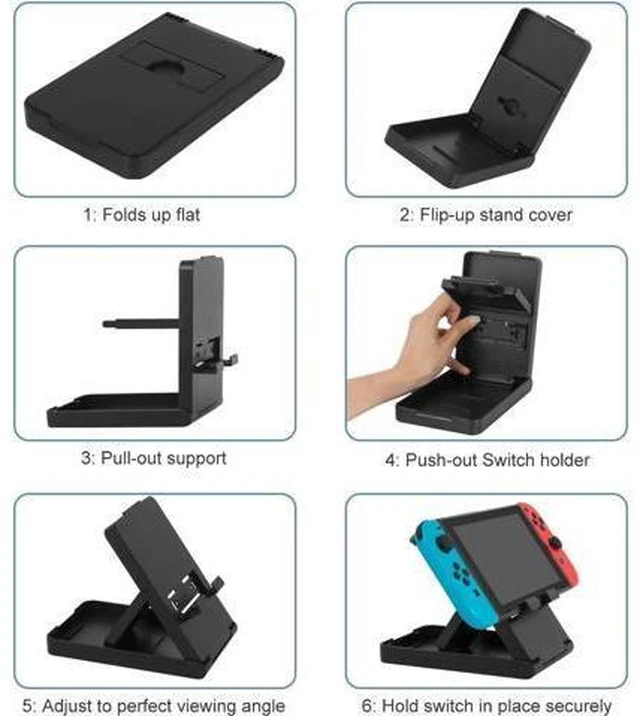 Alt view image 6 of 14 - Nintendo Switch Stand -Compact Adjustable Stand for Nintendo Switch