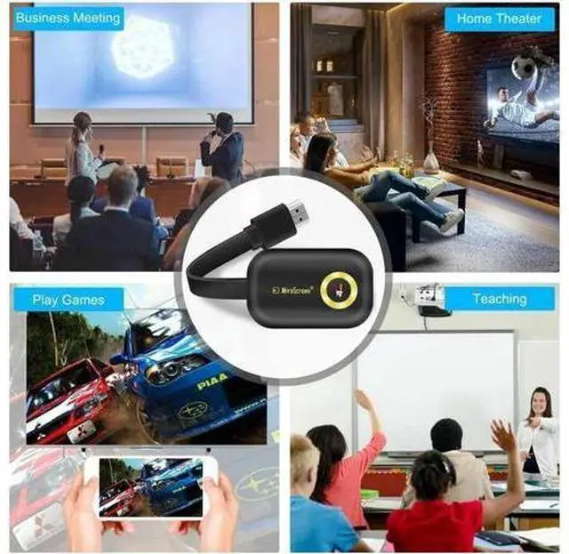 Alt view image 3 of 5 - Aomoproing 4K WIFI 1080P Wireless Display TV Dongle Adapter HDMI Receiver Airplay Miracast
