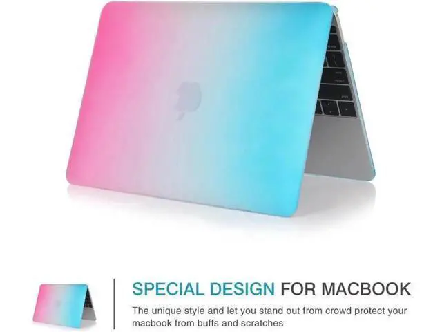 Alt view image 5 of 7 - Compatible with MacBook Air 13.6 inch Case 2022 Release Model A2681 M2 Chip with Liquid Retina Display Touch ID, Protective Laptop Cover Plastic Hard Shell with Keyboard Cover Skin Rainbow Red