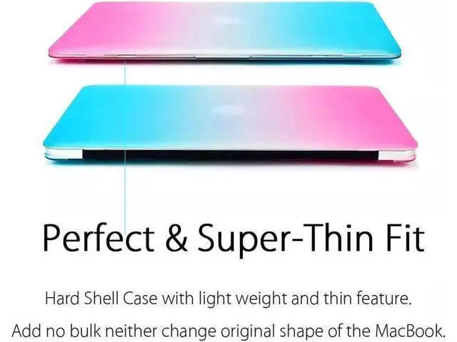 Alt view image 7 of 7 - Compatible with MacBook Air 13.6 inch Case 2022 Release Model A2681 M2 Chip with Liquid Retina Display Touch ID, Protective Laptop Cover Plastic Hard Shell with Keyboard Cover Skin Rainbow Red