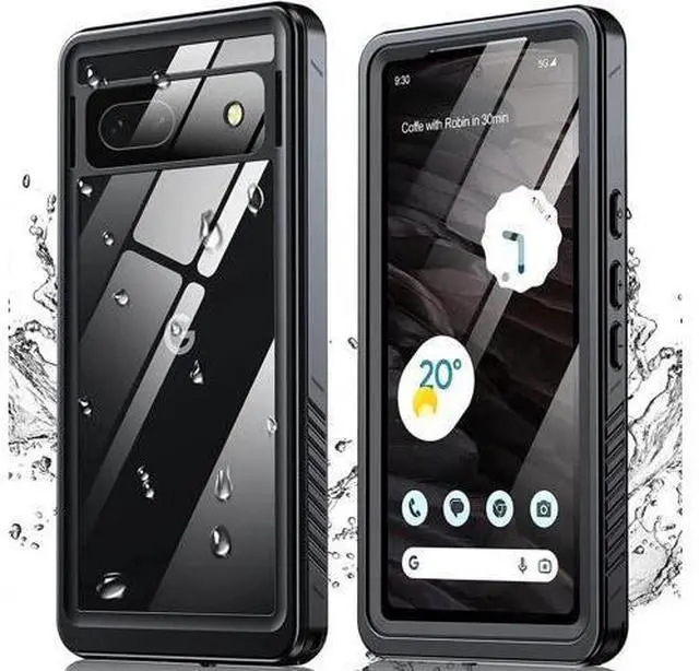 Main image of for Google Pixel 7A 5G Case, IP68 Waterproof with Built-in Screen Protector, Full Body Sealed Heavy Duty Shockproof Dustproof Snowproof Clear Case for Pixel 7A 6.1 inch - Black