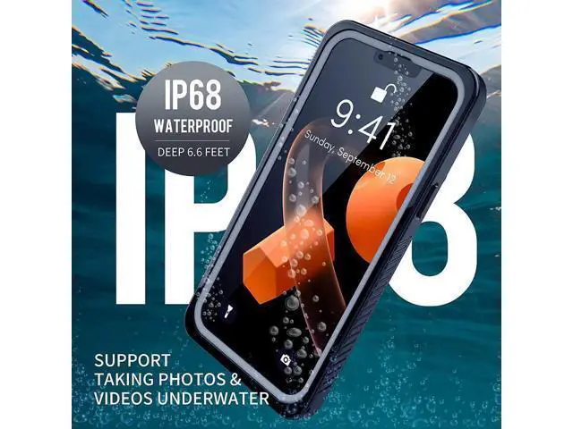 Alt view image 5 of 7 - for iPhone 13 Pro Max Case Waterproof, Built in Screen Protector Dustproof Shockproof Full-Body Heavy-Duty Rugged Protection, IP68 Waterproof Case for iPhone 13 Pro Max 6.7 inch 5G 2021
