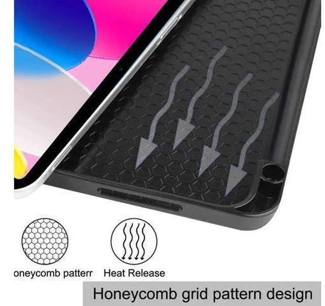 Alt view image 2 of 14 - Case for iPad A16 11th Generation 11 inch 2025 / iPad 10th Generation 10.9 inch 2022, Slim Smart Stand Cover with Pencil Holder, Universal Stylus Pen Blue