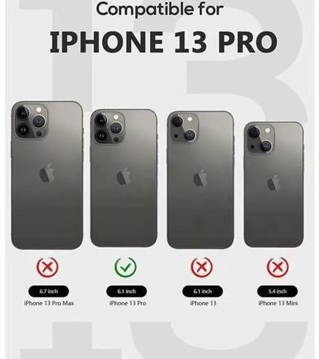 Alt view image 4 of 7 - For iPhone 13 Pro Case Waterproof Shockproof with Screen Protector Full Body Protector Dustproof Dirtproof Heavy Duty Phone Case for iPhone 13 Pro 6.1inch
