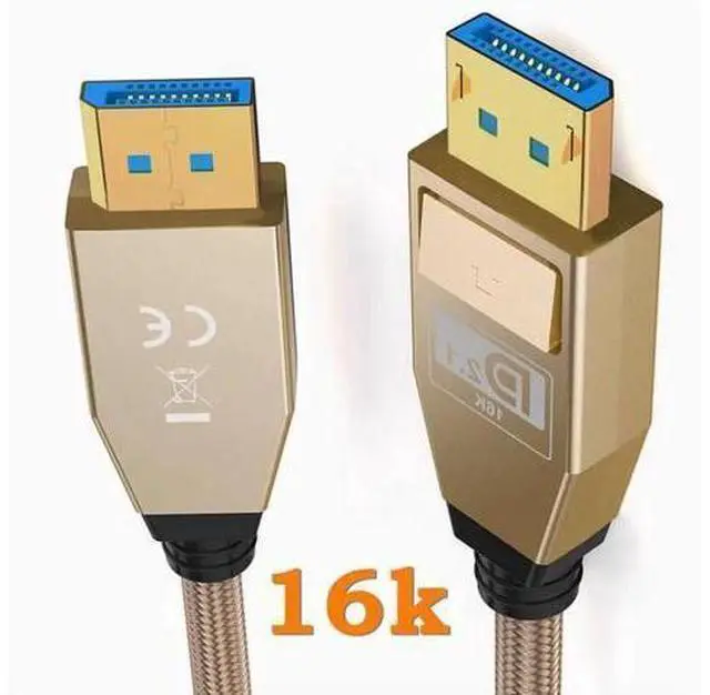 Main image of Zeskit Vesa certified DP 80Gbps 2.1 DisplayPort 16K8K Ultra HD Silver plated wire