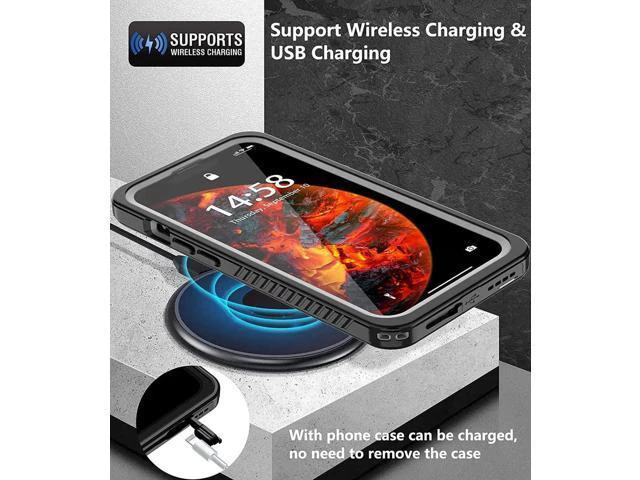 Alt view image 2 of 7 - for iPhone 13 Pro Case Waterproof, Built in Screen Protector 360° Full Body Heavy Duty Protective Shockproof Dustproof IP68 Underwater Case for iPhone 13 Pro 6.1 inch 2021