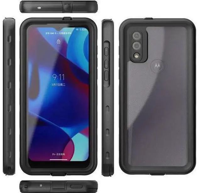 Alt view image 4 of 7 - For Motorola Moto G Pure 2021 Case Waterproof, Built in Screen Protector Full Body Heavy Duty Protective Cover Shockproof IP68 Underwater Case for Moto G Pure 2021 6.5 inch