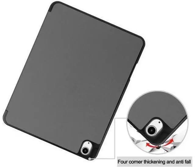 Alt view image 5 of 7 - Case for iPad Air 13 Inch M3 2025 / M2 2024, Slim Smart Stand Cover Protective Cover with Pencil Holder, Stand, Universal Stylus Pen,Support Pencil Charging + Auto Wake/Sleep Grey