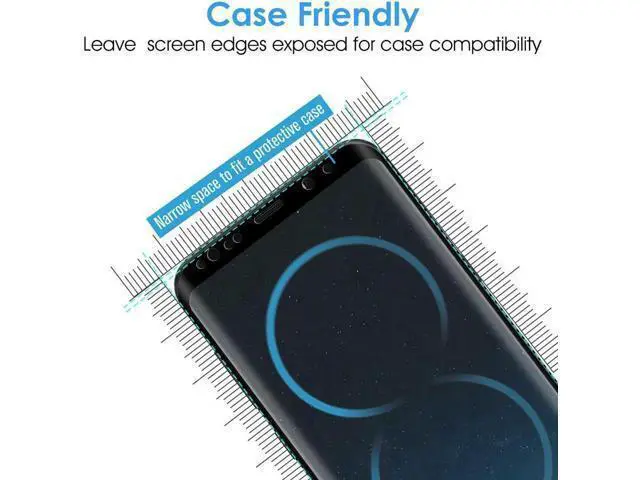 Alt view image 5 of 7 - 2 Packs Samsung Galaxy S8 Plus Screen Protector Werleo Anti-Scratch HD Clear Case Friendly 3D Curved Protective Tempered Glass For Samsung Galaxy S8 Plus - Not Galaxy S8