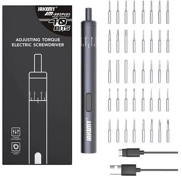 Main image of JAKEMY JM-Y03 Plus 40 Bits Precision Electric Power Screwdriver Set LED Light DIY Maintaince Tools for Cellphone Camera Laptop Improvement