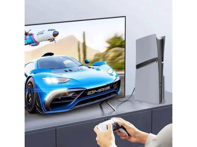 Alt view image 7 of 7 - FacePlates for PS5 Pro Disc Edition Cover Plate for PS5 Pro Premium ABS Replacement Plates Anti-Scratch Dustproof Protective Shell Case for PlayStation 5 Pro Disc Version Grey