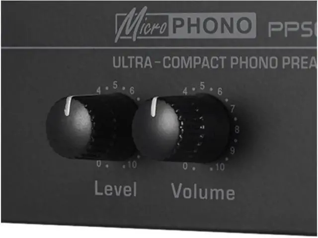 Alt view image 4 of 6 - Pp500 Ultra-Compact Phono Preamp Preamplifier with Level & Volume Controls Rca Input & Output 1/4 Inch Trs Output Interfaces