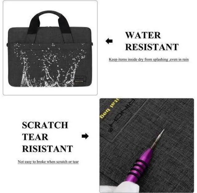Alt view image 4 of 7 - 15.6 Inch Stylish Lightweight Business Laptop Shoulder Messenger Bag Briefcase Sleeve Case for 15-15.6 Inches Laptop/Notebook/MacBook/Ultrabook/Chromebook Computers