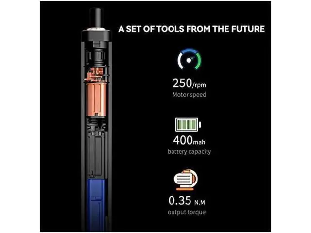 Alt view image 5 of 5 - Wowstick 1F+ 69 In 1 Mini Electric Screwdriver, Precision Screwdriver Set with 56 Magnetic Precision Bits & LED Light, Rechargeable Automatic Screwdriver for Toys, Mobile Phones, Computers